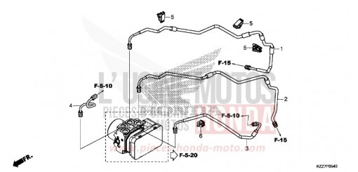BRAKE PIPE CRF250LAK de 2019